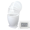 Jabsco Lite Flush Electric 12V Toilet w/Control Panel 58500-1012